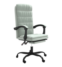 Fauteuil inclinable de bureau Gris clair Velours