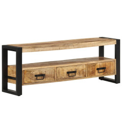 Meuble TV 120x30x45 cm Bois massif de manguier