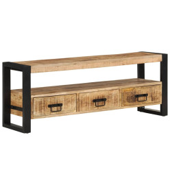 Meuble TV 120x30x45 cm Bois massif de manguier