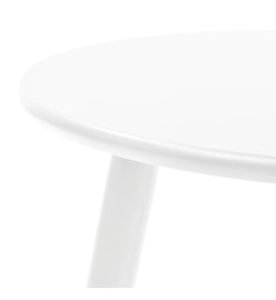 Ensemble de tables d'appoint 2 pcs Bois de pin massif Blanc