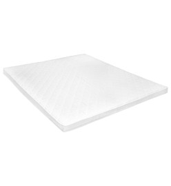 Sur-matelas 140 x 200 cm Mousse froide Profil d'œuf 6 cm