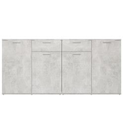 Buffet Gris béton 160x36x75 cm Aggloméré