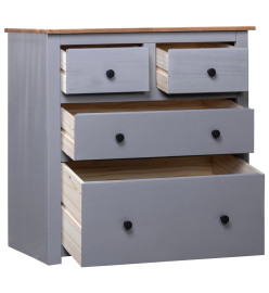 Buffet Gris 80x40x83 cm Pin Gamme Panama