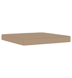 Coussin de plancher de palette 60x61,5x6 cm Taupe Tissu