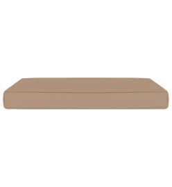 Coussin de plancher de palette 60x61,5x6 cm Taupe Tissu