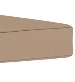 Coussin de plancher de palette 60x61,5x6 cm Taupe Tissu