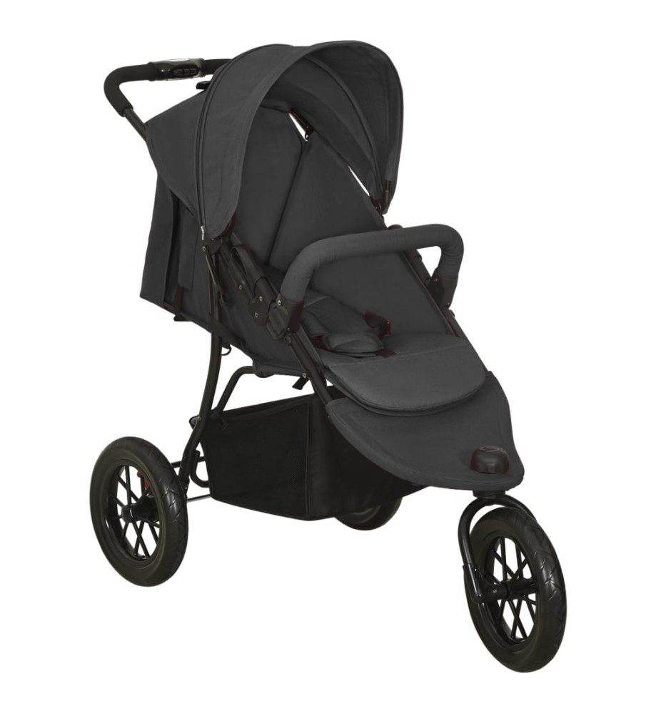 Poussette pour bébé Anthracite Acier