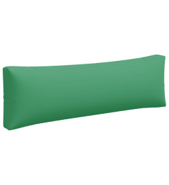 Coussins de palette 3 pcs vert tissu