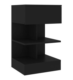 Tables de chevet 2 pcs Noir 40x35x65 cm