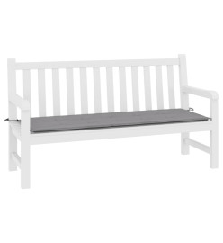 Coussin de banc de jardin gris 200x50x3 cm tissu oxford