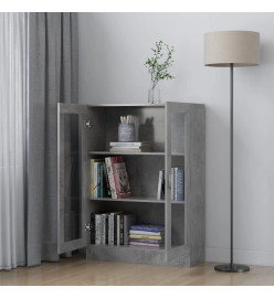 Armoire à vitrine Gris béton 82,5x30,5x115 cm Aggloméré