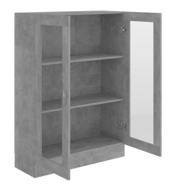 Armoire à vitrine Gris béton 82,5x30,5x115 cm Aggloméré