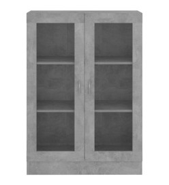 Armoire à vitrine Gris béton 82,5x30,5x115 cm Aggloméré