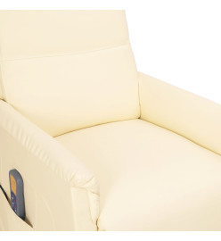 Fauteuil de massage Crème Similicuir