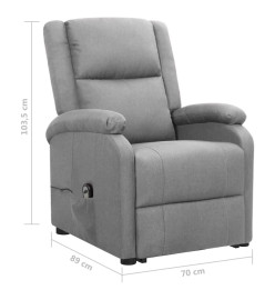 Fauteuil Gris clair Tissu