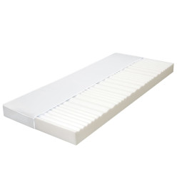 Matelas 180 x 200 cm 7 zones Mousse PU 10 cm H2 H3