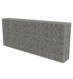 Mur en gabion avec couvercles Acier galvanisé 300 x 50 x 150 cm