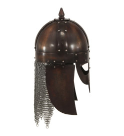 Casque de guerrier viking antique pour GN Cuivre Acier