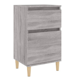 Table de chevet sonoma gris 40x35x70 cm