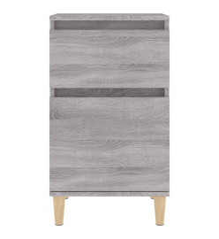 Table de chevet sonoma gris 40x35x70 cm