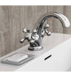 SCHÜTTE Mitigeur de lavabo à 2 poignées ELK Chrome