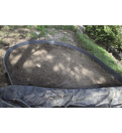 Ubbink Bordure de jardin 14 cm x 15 m 7 mm Noir