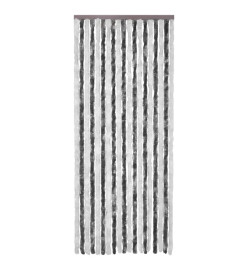 Moustiquaire Gris et blanc 56x200 cm Chenille