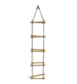 Échelle de corde pour enfants 200 cm Bois