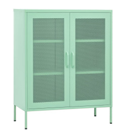 Armoire de rangement Vert menthe 80x35x101,5 cm Acier