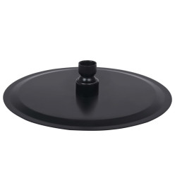 Pomme de douche pluie Acier inoxydable 20 cm Ronde Noir