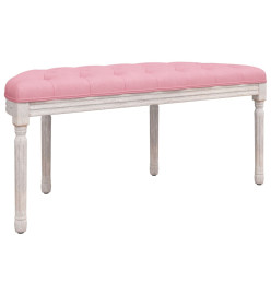 Banc Rose 110,5x45x49 cm Velours