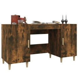 Bureau Chêne fumé 140x50x75 cm Bois d'ingénierie