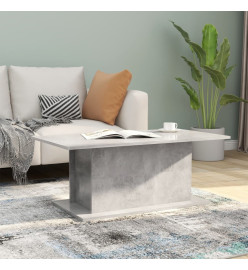 Table basse Gris béton 102x55,5x40 cm Aggloméré