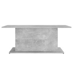 Table basse Gris béton 102x55,5x40 cm Aggloméré