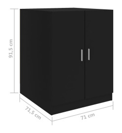 Meuble pour machine à laver Noir 71x71,5x91,5 cm