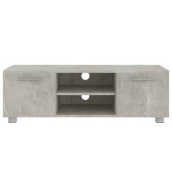 Meuble TV Gris béton 110x40x35 cm Bois d'ingénierie