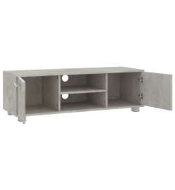 Meuble TV Gris béton 110x40x35 cm Bois d'ingénierie