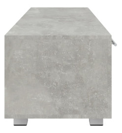 Meuble TV Gris béton 110x40x35 cm Bois d'ingénierie