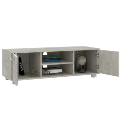 Meuble TV Gris béton 110x40x35 cm Bois d'ingénierie