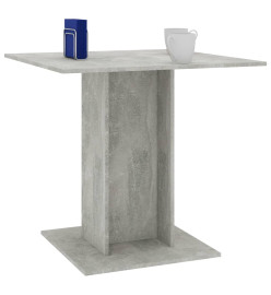 Table de salle à manger Gris béton 80 x 80 x 75 cm Aggloméré