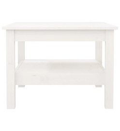 Table basse Blanc 55x55x40 cm Bois massif de pin