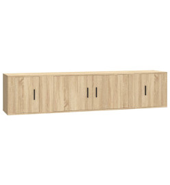 Ensemble de meubles TV 3 pcs Chêne sonoma Bois d'ingénierie