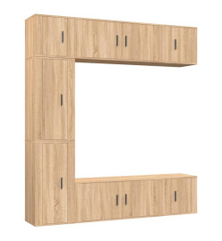 Ensemble de meubles TV 7 pcs Chêne sonoma Bois d'ingénierie