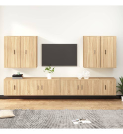 Ensemble de meubles TV 8 pcs Chêne sonoma Bois d'ingénierie