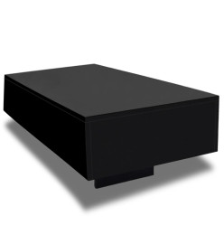 Table basse Haute brillance Noir