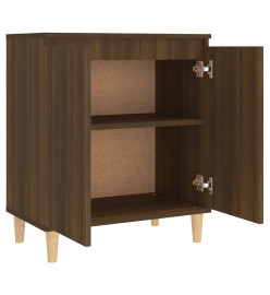 Buffet Chêne marron 60x35x70 cm Bois d'ingénierie