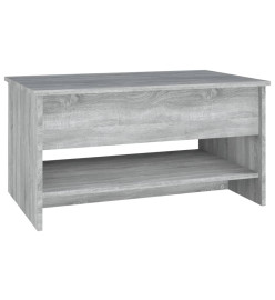 Table basse Sonoma gris 80x50x40 cm Bois d'ingénierie