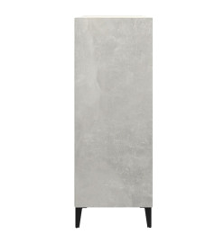 Buffet Gris béton 69,5x32,5x90 cm Bois d'ingénierie