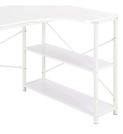 Bureau d'ordinateur Blanc 120 x 72 x 70 cm