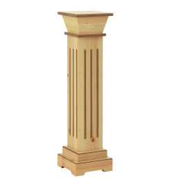 Support pilier carré à plantes Bois clair 17x17x66 cm MDF